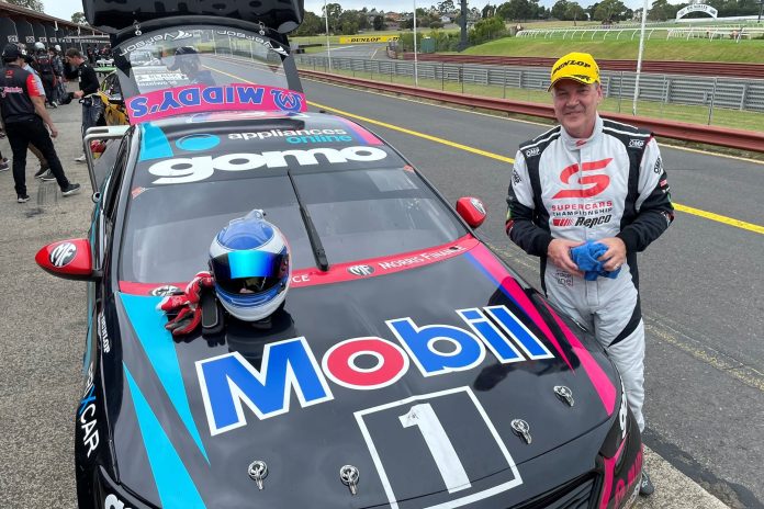 Crompton's hairy moment on the Supercars outing

