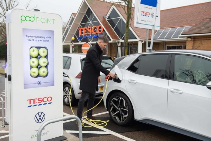  Tesco's electric car charging system completes 500,000th charge of news

