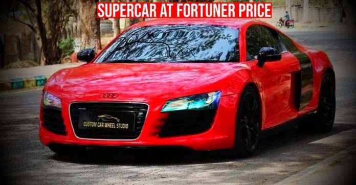 2 Audi R8 super sports cars sell cheaper than a Fortuner

