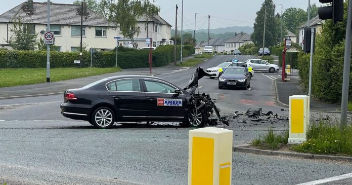Live updates as police called for a major two car accident at Moor Allerton Leeds

