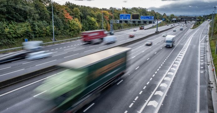 A view of the M1 motorway (file photo)