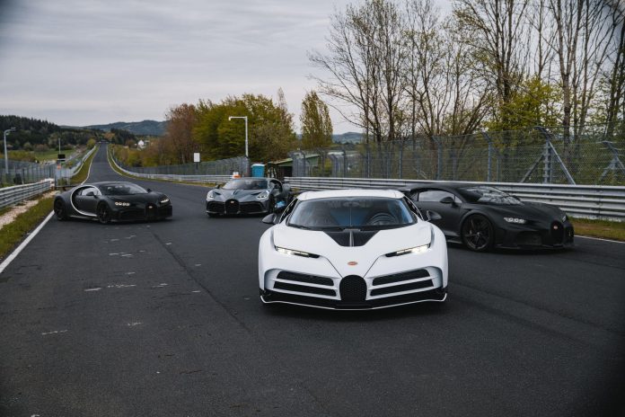 Bugatti tests the Chiron Super Sport 300+ and Centodieci at the Nürburgring

