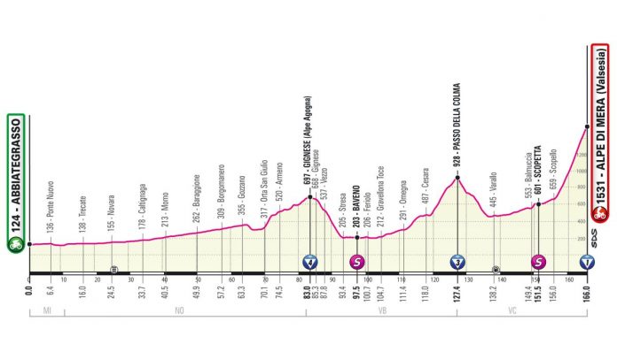 The 19th stage of the Giro d'Italia was diverted after a tragic cable car accident on Mount Mottarone

