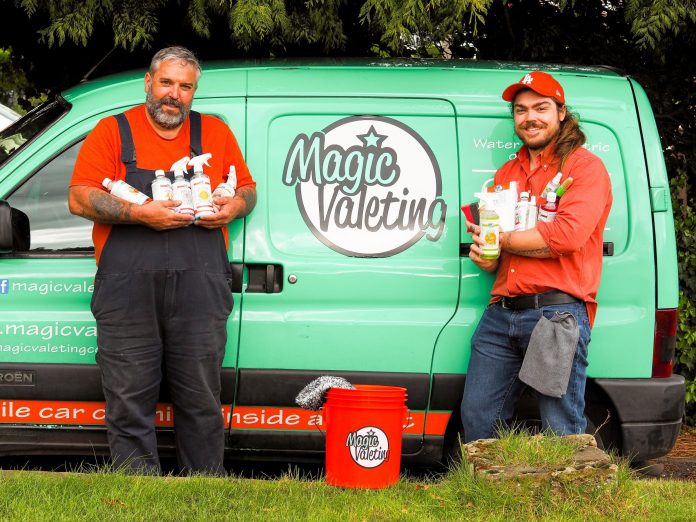 The car care company Magic Valeting introduces its cleaning product line

