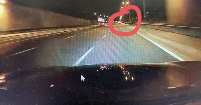 Police watch car going over 130 mph on M60

