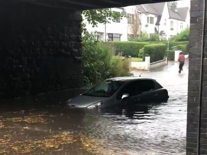 A car abandoned in Glasgow