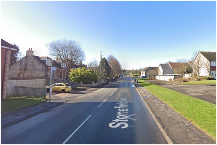 A Lanarkshire child was rushed to hospital after being hit by a car

