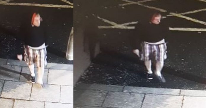 CCTV image was released after the windshield of a car in Felling was damaged by a brick

