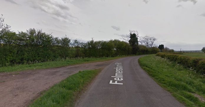 Man dies on Felmersham Road near Carlton after a car hits a ditch

