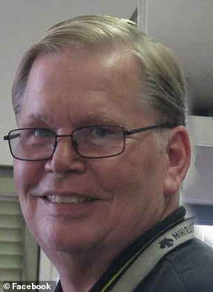 Thomas Arrington (pictured) was driving north with his wife on I-95 near Danvers in a rented Ford Fusion at around 8:23 a.m. on Friday when the accident occurred