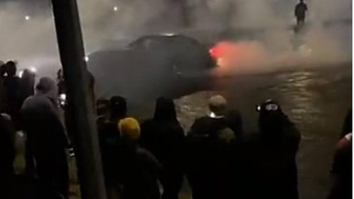 Woman crushed, police car damaged at boys drivers meeting

