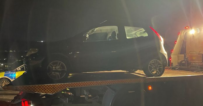 Antisocial driver confiscated car in Rhymney

