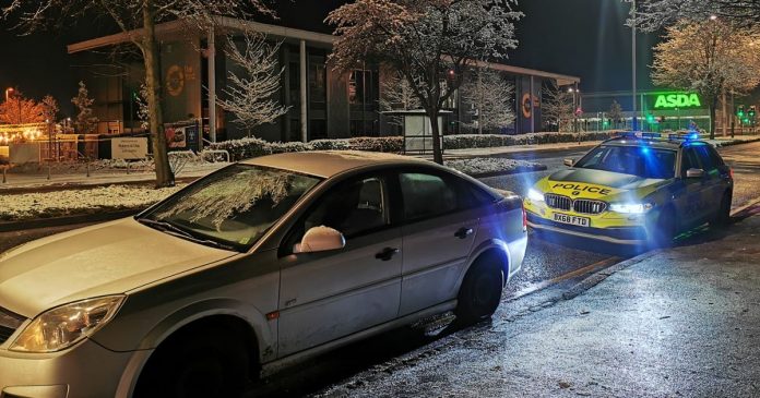 Police confiscate the provisional driver's license holder's car

