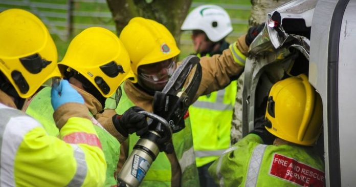 Child, 9, rescued when car crashed into the house

