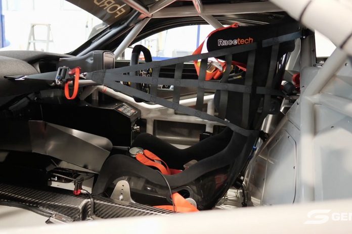 Shift paddles in the Supercars Gen3 Mustang prototype

