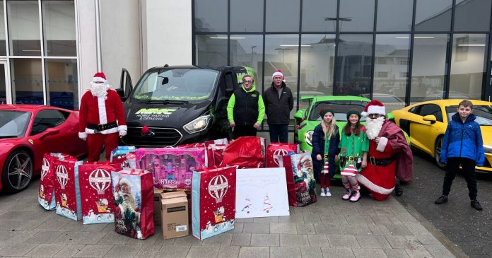 Edinburgh man surprises Sick Kids patients with a convoy of supercars and toy sacks

