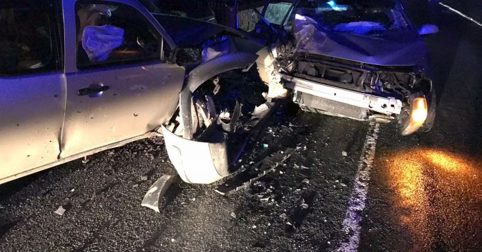 Dramatic pictures show the extent of the car accident in the village of Somerset

