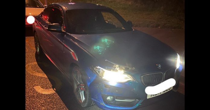 BMW rammed police car after it was chased by officers in two counties

