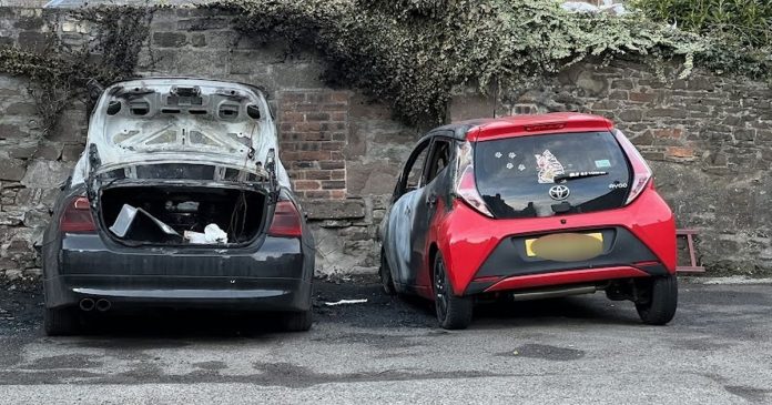 Man arrested over car firebomb attack in Dundee after vehicle burnt out and two more torched
