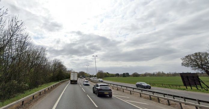 Woman taken to hospital after three car crash that closed A12 for hours
