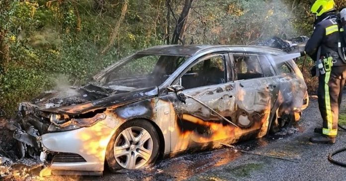 Car completely destroyed in 'deliberate fire'
