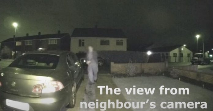 Residents compile doorbell footage after spate of men testing car doors in their street
