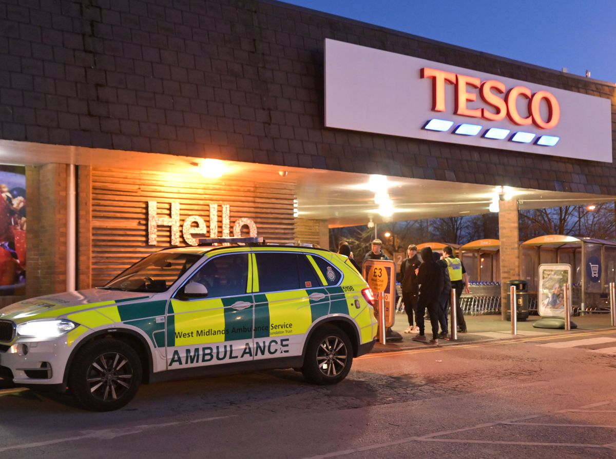 The man was found on the car park of Tesco in Brownhills. Photo: SnapperSK
