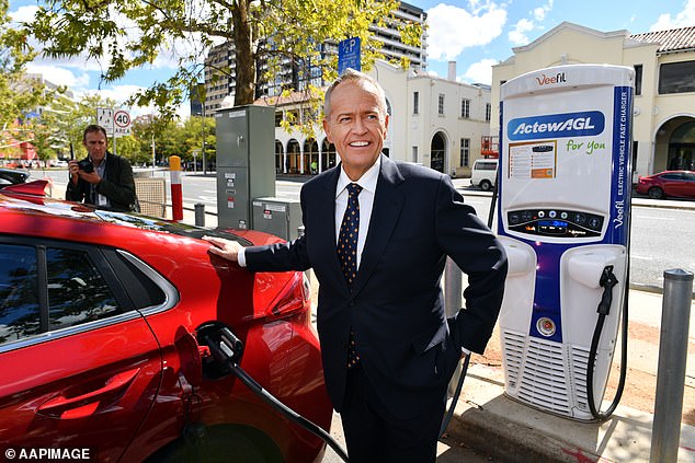 Bill Shorten says people should buy an electric vehicle because petrol prices are so high and blamed Scott Morrison for the unaffordability of EVs
