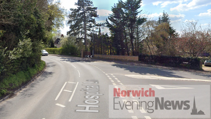 Norwich: Car on its roof after two-vehicle crash
