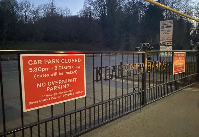 Council extends car park opening hours after drivers were locked in at Kearsney Abbey in Dover
