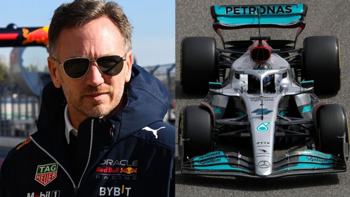 F1 Testing: Red Bull boss Christian Horner believes 'extreme' Mercedes car is legal, but not sure on speed

