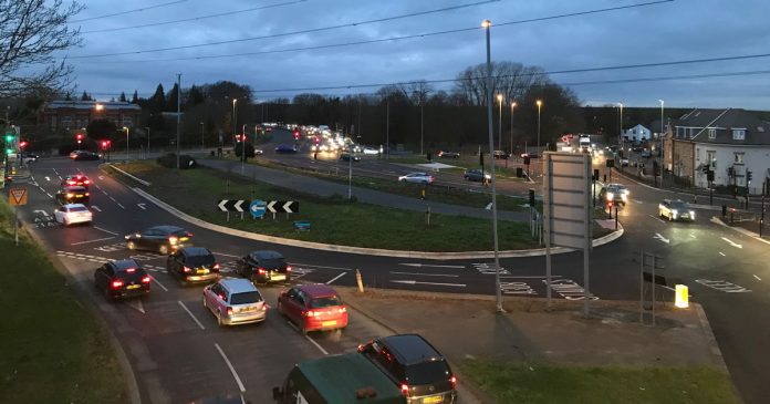 Crooked Billet roundabout concerns as dashcam footage shows lorry and car near-miss

