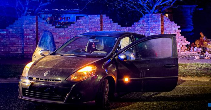Lucky escape for two women after car hits wall in Cleethorpes
