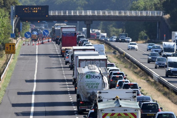 M180 traffic: Delays as lorry and car crash leaving vehicle on its roof
