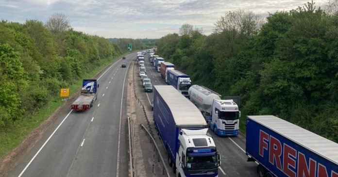 Serious accident involving car and lorry closes A449 for 15 hours
