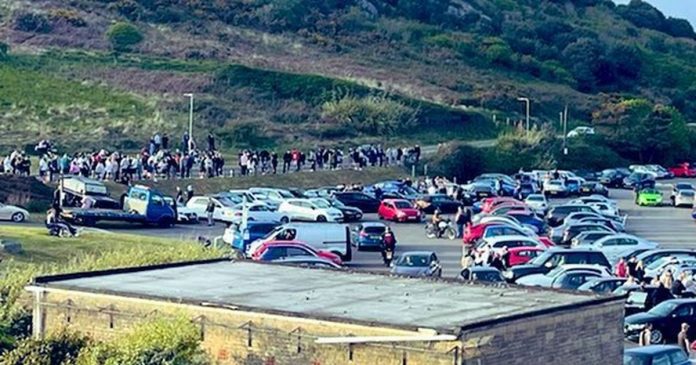 Police close Gower car park because area was being 'used as race track'
