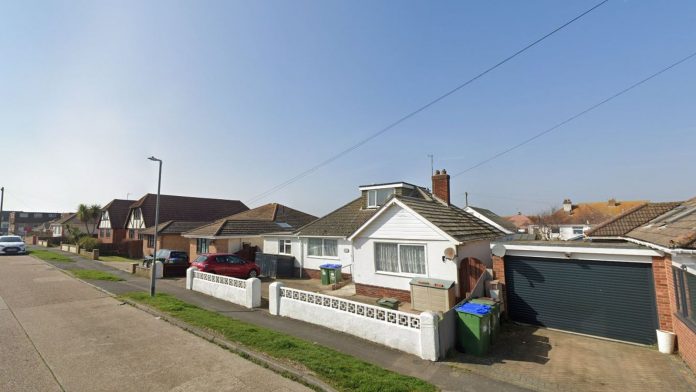 The collision happened near the junction of Dorothy Avenue in Peacehaven. Pic: Google