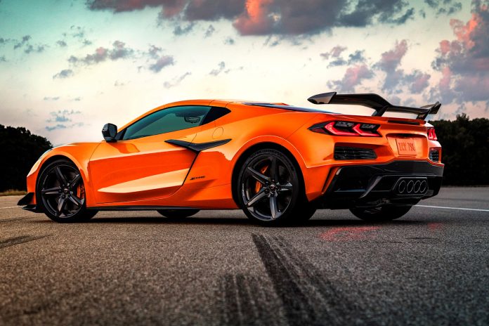 2023 Chevrolet Corvette Z06 Coupe Rear Angle View